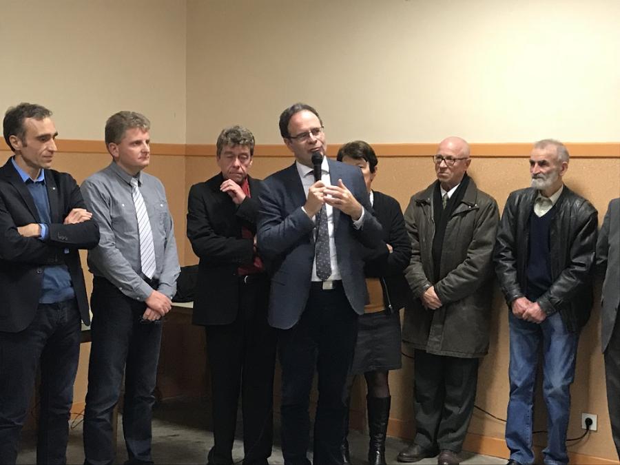 Inauguration de l'école - Mr Alain Marc Sénateur de l'Aveyron (Occitanie)