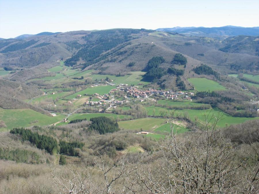 Village de Fayet vue depuis le pic de Roste (28)