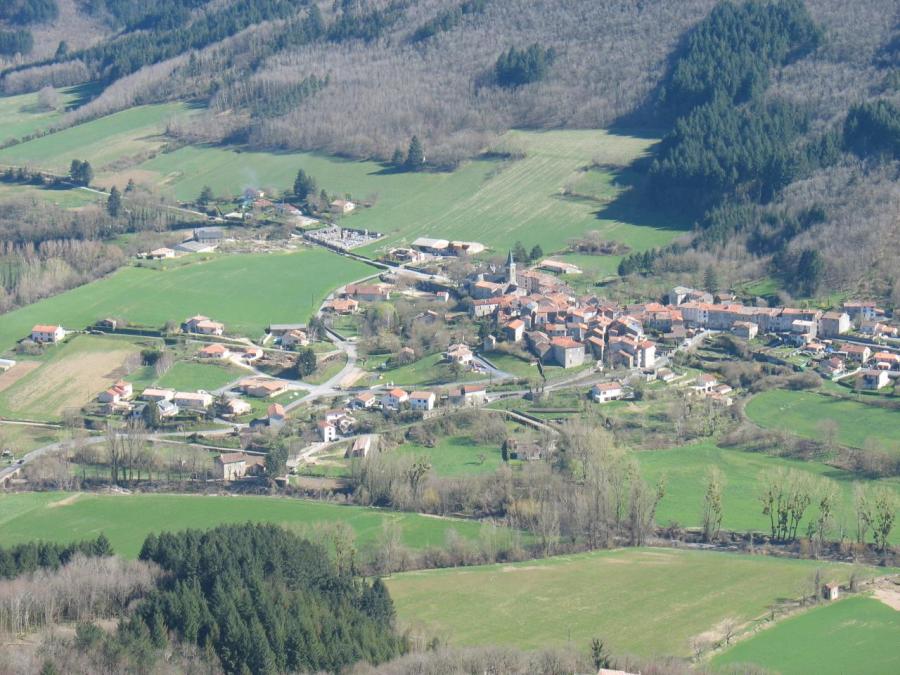 Village de Fayet vue depuis le pic de Roste (29)