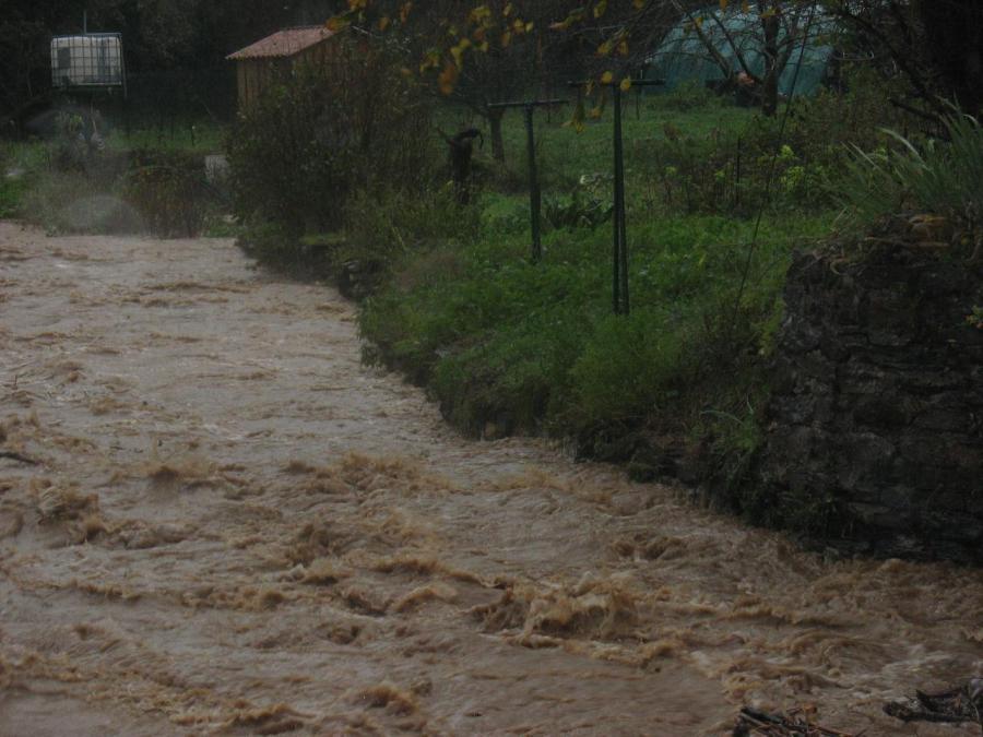 La Nuéjouls en crue à LAROQUE LE 28/11/2014 à 13 H 00 (34)